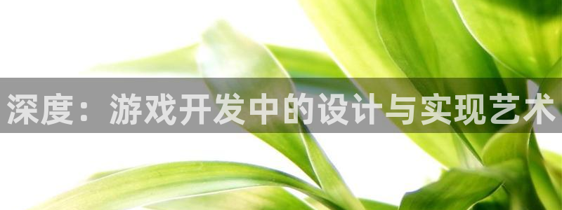 沐鸣2注册登入：深度：游戏开发中的设计与实现艺术
